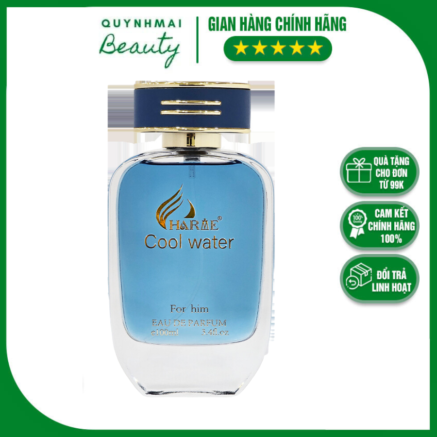 Nước hoa nam charme cool water 100ml chính hãng