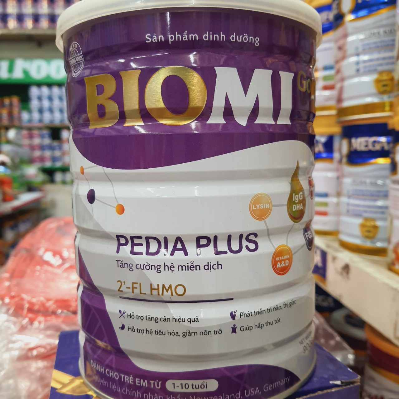 Sữa bột Biomi Gold Pedia Plus lon 900gr