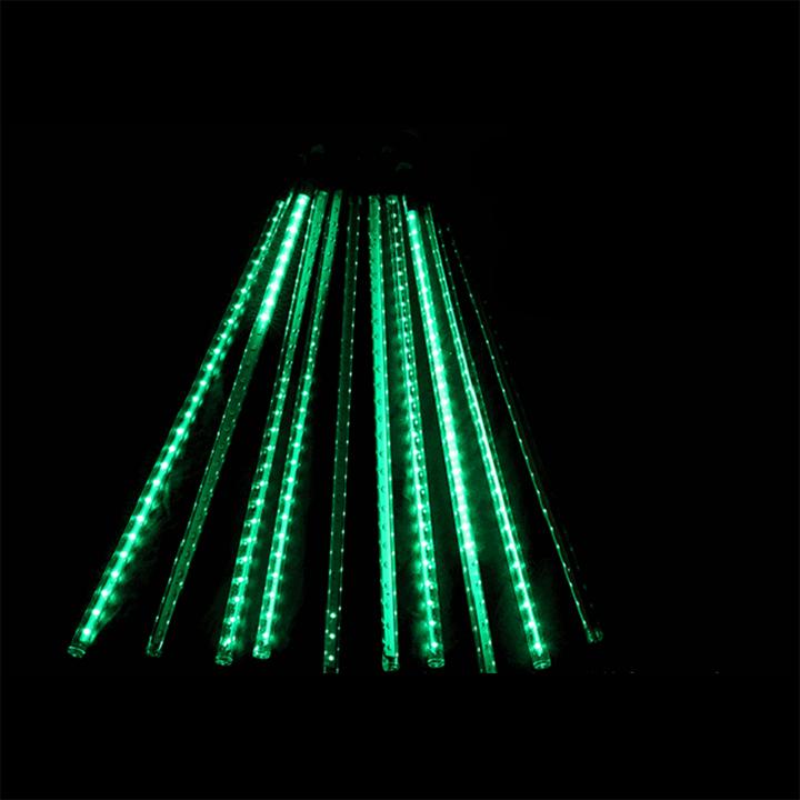 Đèn LED Sao Băng Trang Trí Xanh Lá 8 Ống