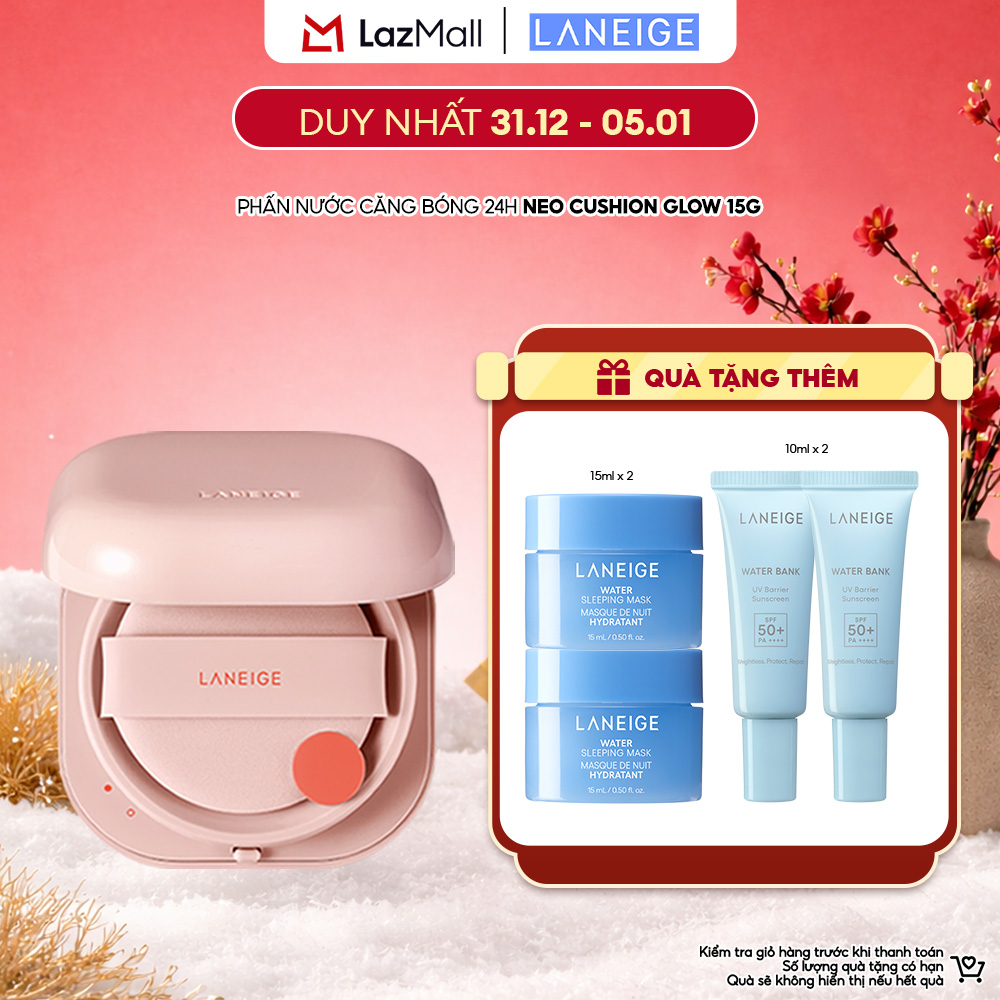 Phấn Nước Cho Lớp Nền Căng Bóng Tự Nhiên 24H Laneige Neo Cushion Glow 15G