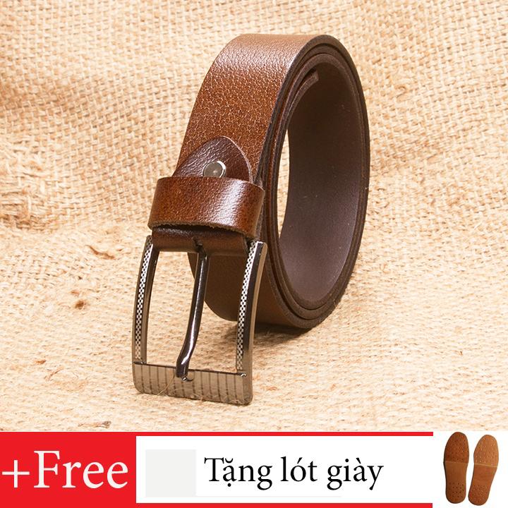 Thắt lưng nam, dây nịt nam DA BÒ NGUYÊN TẤM Manzo 130, Tặng đinh đục lỗ và lót giày - BẢO HÀNH 2 NĂM