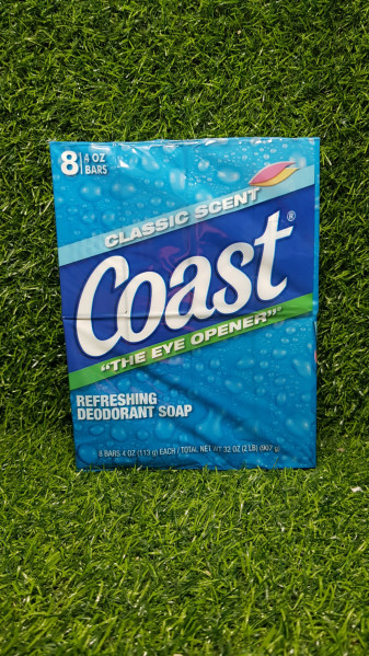 Lốc 8 cục xà phòng tắm Coast 113g