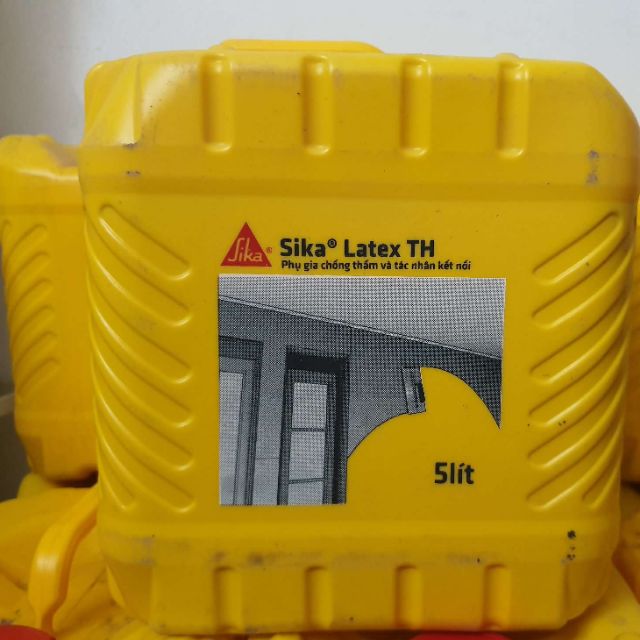 [Nhập RS0822 giảm 30k cho đơn 99k]Sika latex TH bán lẻ 1 lít phụ gia chống thấm cho vữa