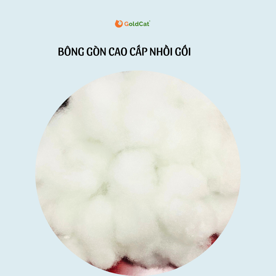 Bông gòn nhồi thú, nhồi gối, tạo bông tuyết cao cấp goldcat