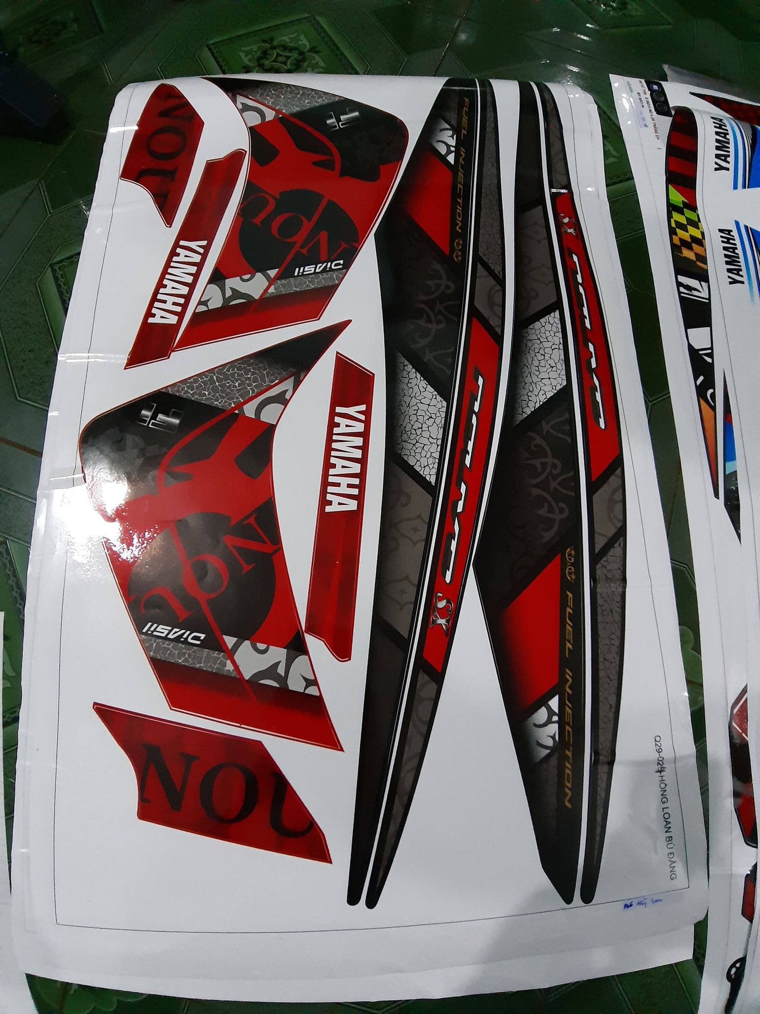 tem rời nouvo 5 đỏ đen