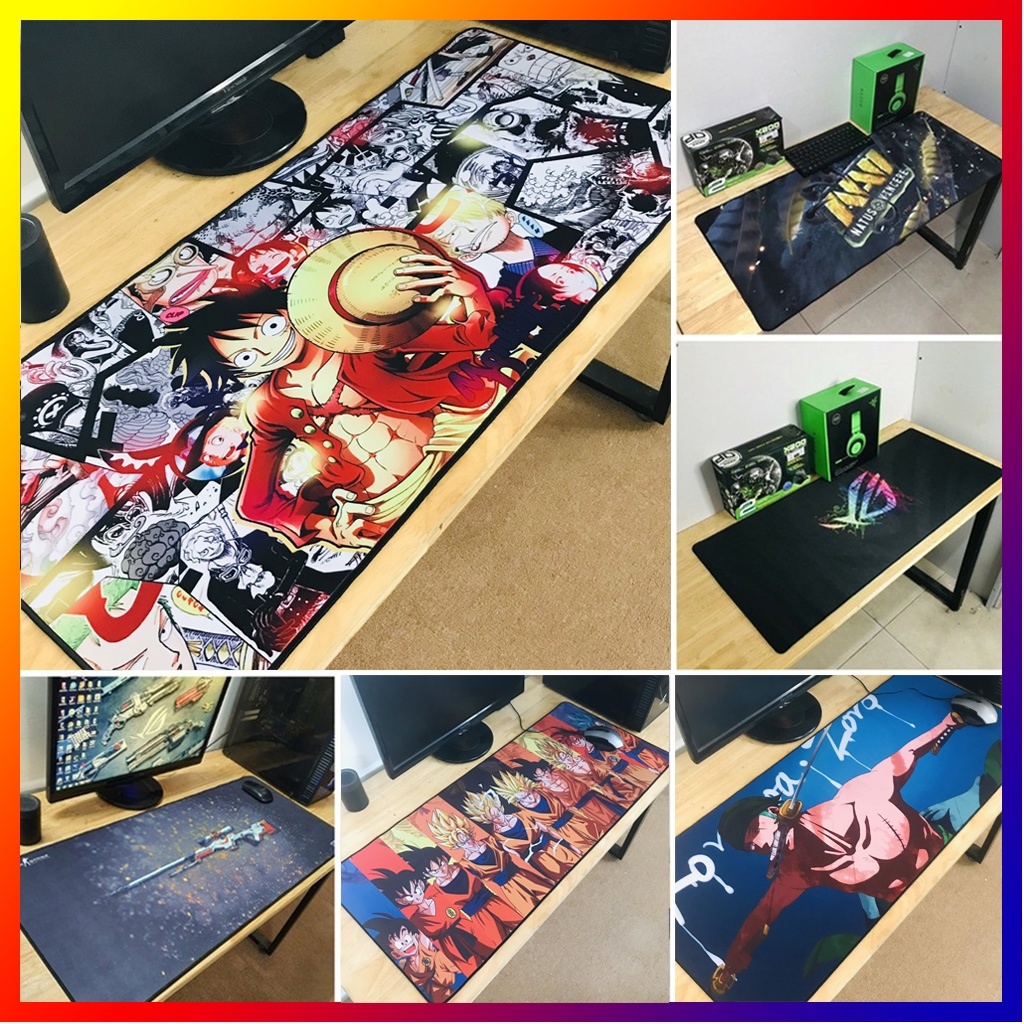 ๑  Lót chuột chơi game cỡ lớn 90x40cm dày 3mm