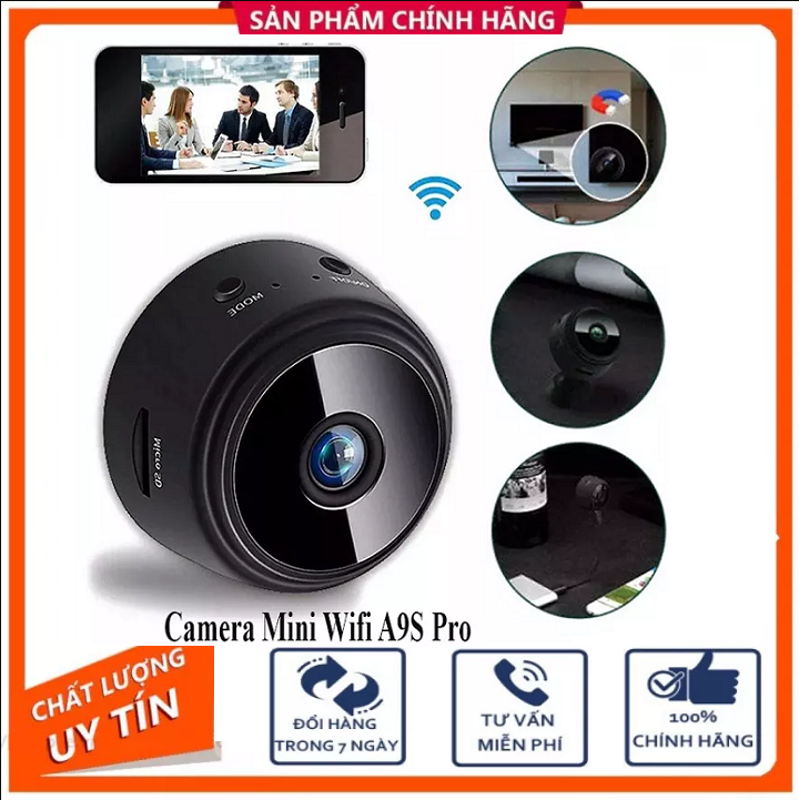 Camera mini wifi a9s full hd 1080p, camera mini a9, camera giám sát an ninh wifi, nhà p2p camera wifi, tầm nhìn ban đêm camera giám sát không dây, theo dõi từ xa ứng dụng điện thoại v380 pro