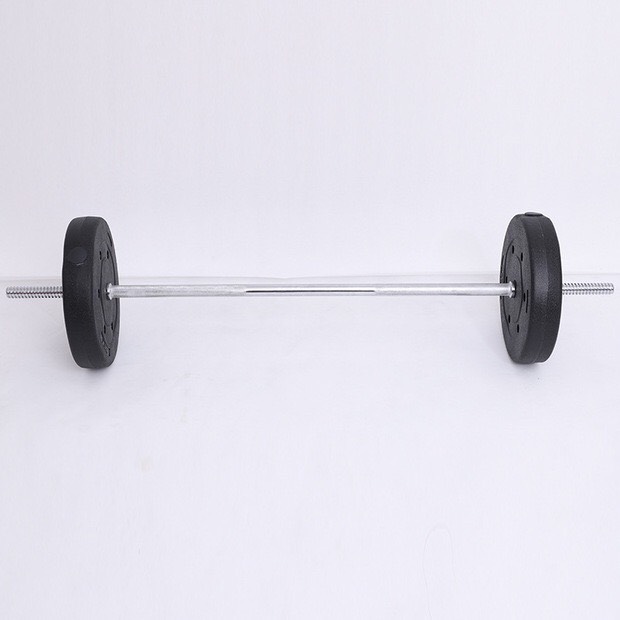 Bộ 2 tạ miếng gang tạ bánh gang 3 lỗ 2kg 3kg 5kg tặng đòn tạ dài 1m2