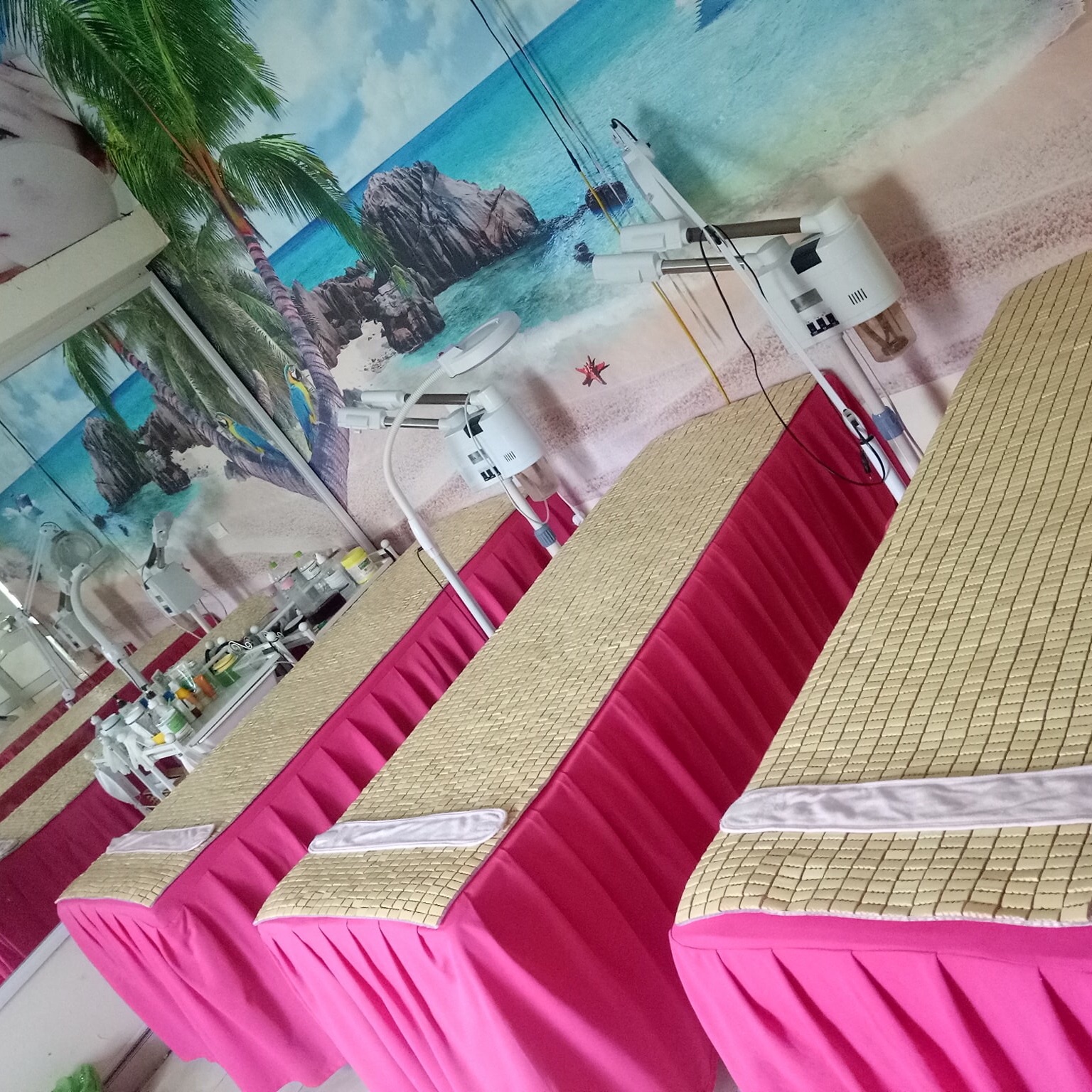 Chiếu trúc trải giường spa giường phun xăm. Kt 60 x 1.8m