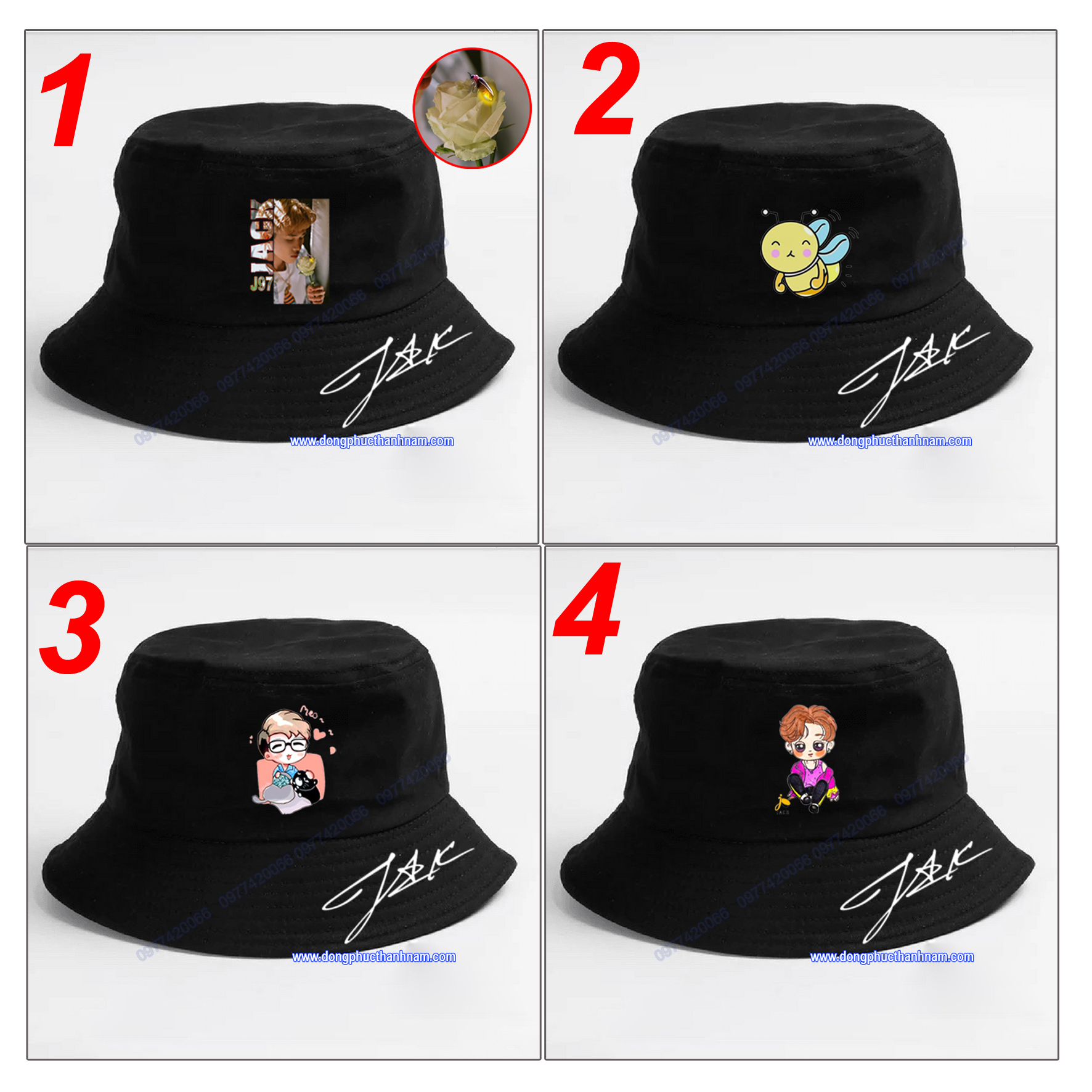 nón Jack, mũ tai bèo Jack, mũ bucket Jack - Trịnh Trần PHương Tuấn