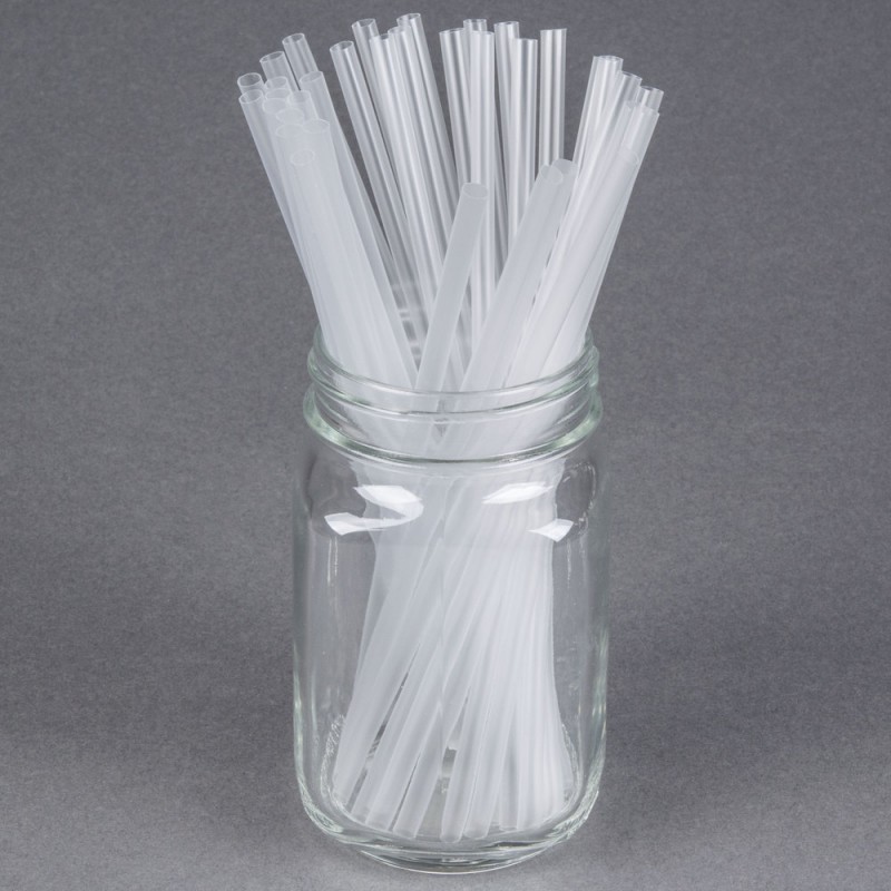 100Gr Ống Hút Trong Suốt Thẳng Phi 6 / Phi 8 / Phi 12 Transperant Straw