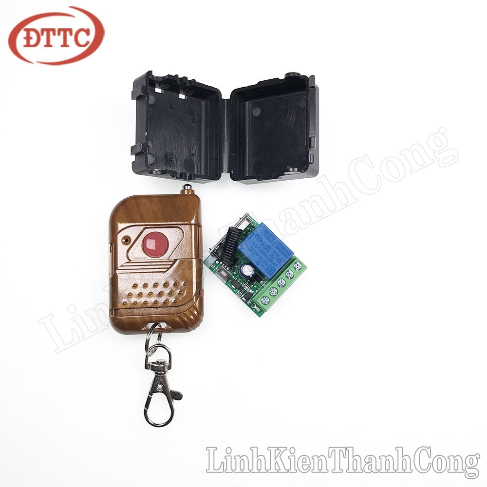 Bộ Điều Khiển Từ Xa RF Học Lệnh 1 Kênh 12VDC (Tay Phát Mạch Thu)