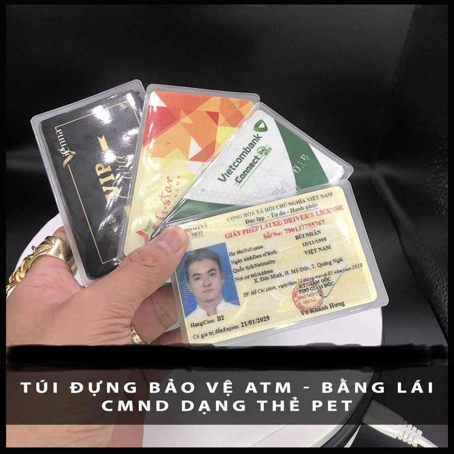 Vỏ Bọc Căn Cước Túi Đựng Thẻ Căn Cước Chống Xước Chống Nước