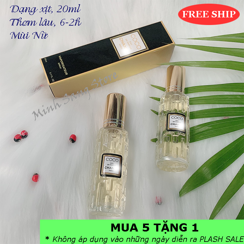 [HCM]COMBO 2 NƯỚC HOA NỮ COCO VÀNG 20ML CHIẾT PHÁP LƯU LÂU 4-12H