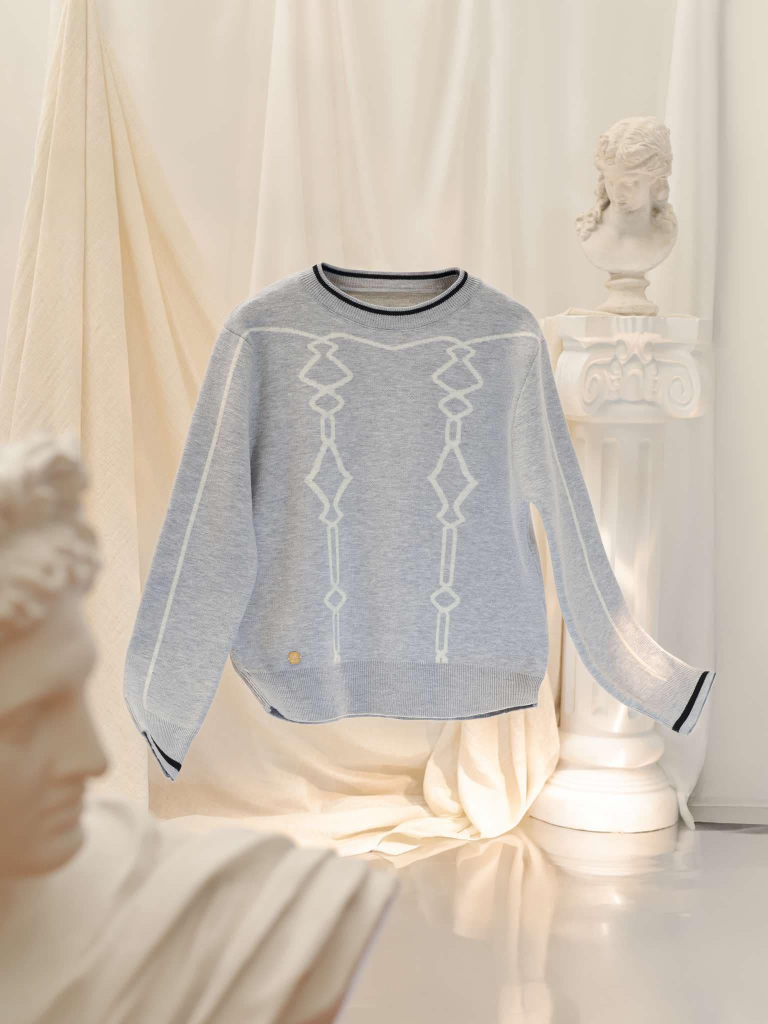 MAKI - Noah Sweater - Áo dệt kim ghi/be