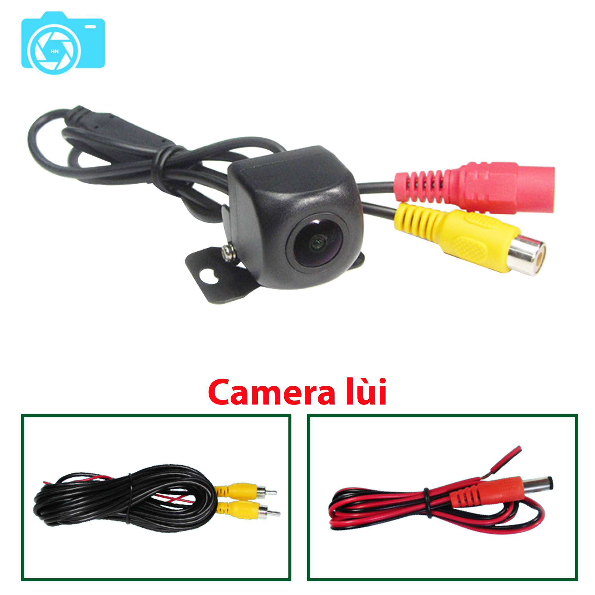 Camera luì cho xe oto, không led, jack AV, quay đêm như camera hồng ngoại, độ phân giải 720P, góc quay rộng 170 độ