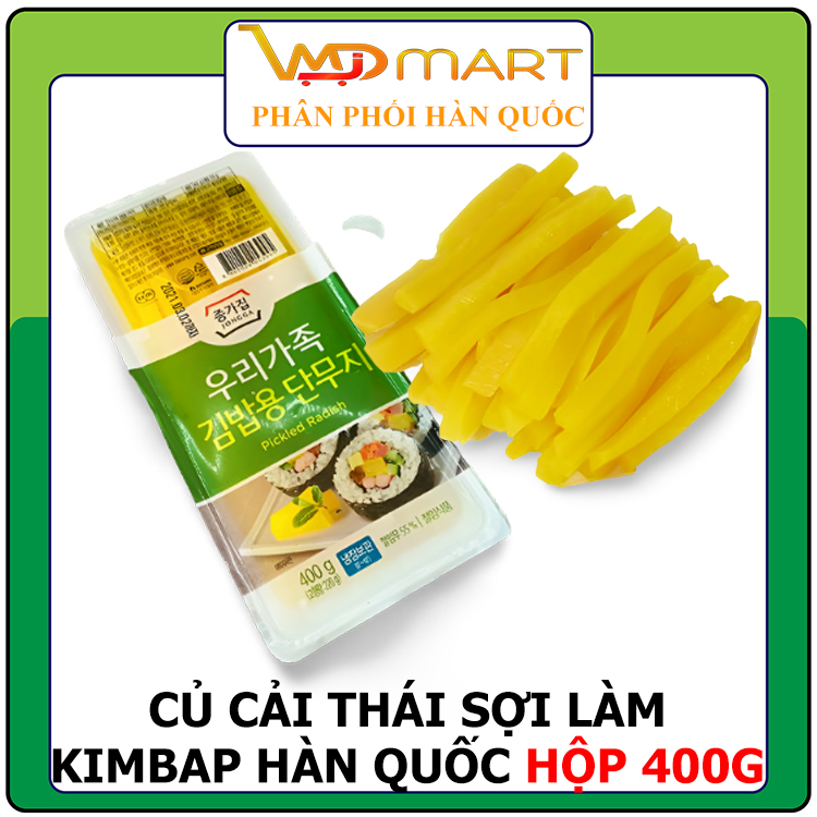 Củ cải vàng cắt sợi sẵn Hàn Quốc 400g