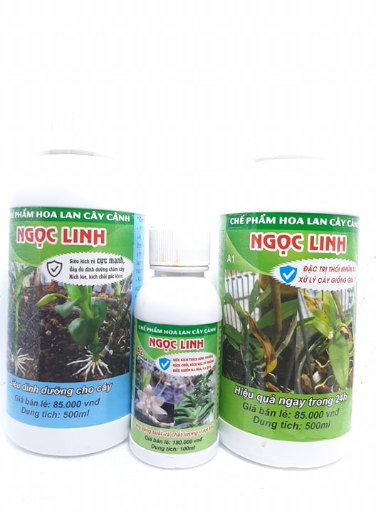 Chế phẩm Ngọc Linh chuyên dùng cho hoa lan 250ml/ chai - Hạt Cải
