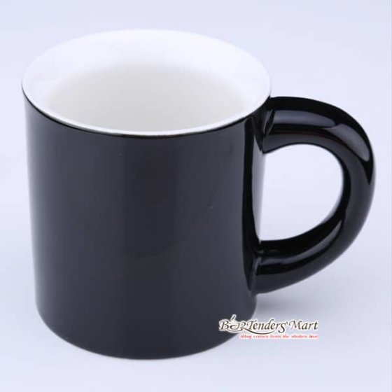 Ly cafe sứ 320cc yami màu đen