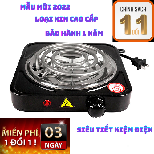 Bếp điện mini 1000w- Bếp điện hơ lá trầu- bếp điện mini công suất 1000w, 5 mức nhiệt độ tùy chỉnh, mặt bếp sơn tĩnh điện cao cấp màu đen, khóa điện an toàn- Bếp dùng để nấu ăn, lẩu, mang du lịch, xông hơ lá trầu...