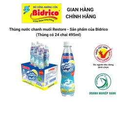 Nước Chanh Muối Restore ( Thùng 24 chai 495ml ) - Sản phẩm của Bidrico