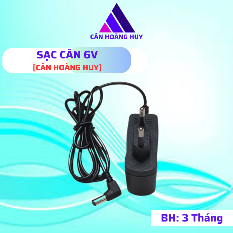  Sạc cân điện tử 6V dùng cho mọi dòng cân điện tử chân vuông 