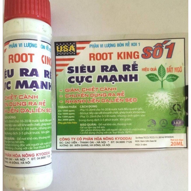 Siêu kích rễ, kích mầm root king diệt nấm sâu bệnh kích thích rễ, mầm cực mạnh