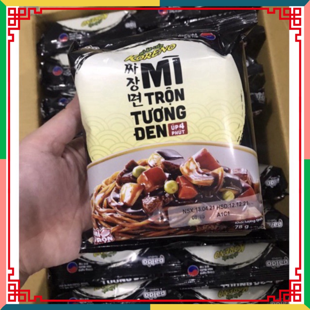 Mì tương đen koreno úp 4 phút gói 78g