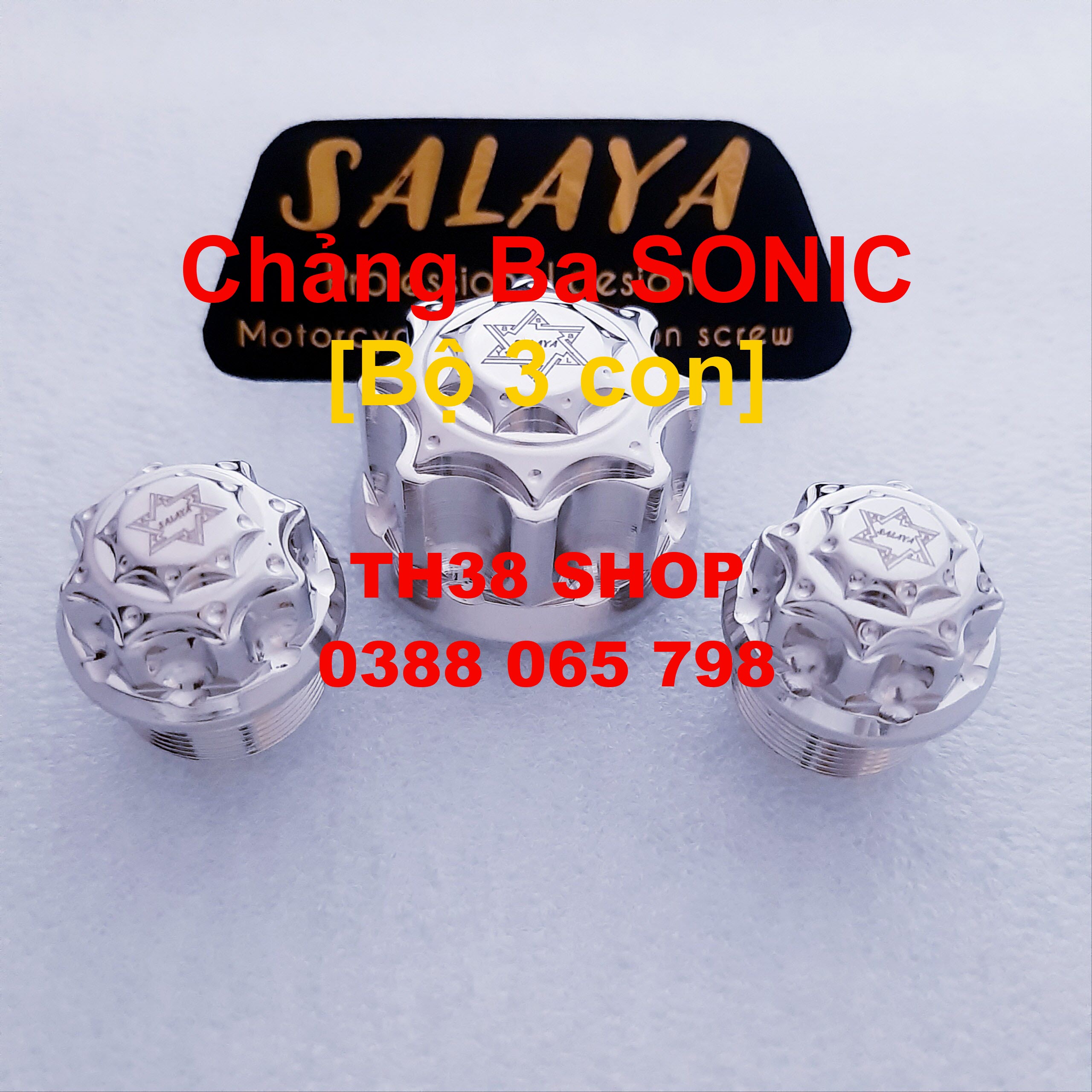 ốc chảng ba sonic salaya mẫu mới [lựa chọn bộ 3 con hoặc bộ 5 con]