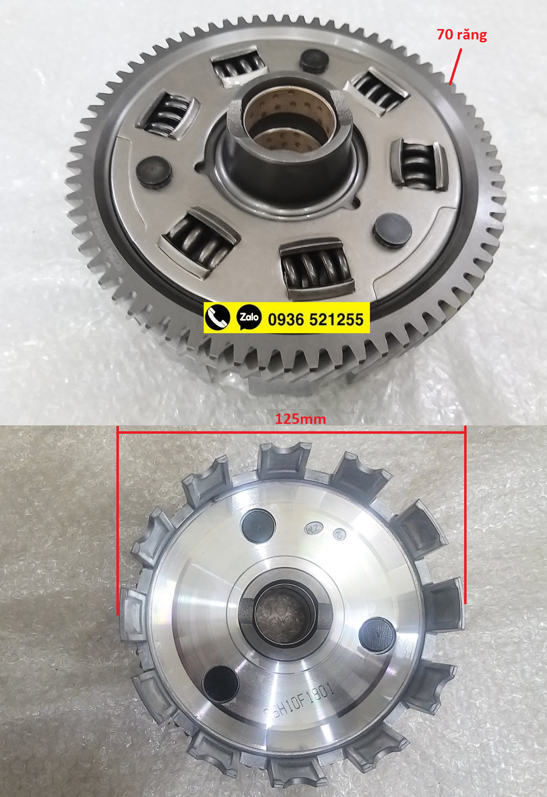 Đế côn nồi  chuông nồi ly hợp Suzuki GZ150A 125 EN150 125 GR150 GSX150 GS125 GN125 HJ125 RAIDER FX ...  Loại tốt
