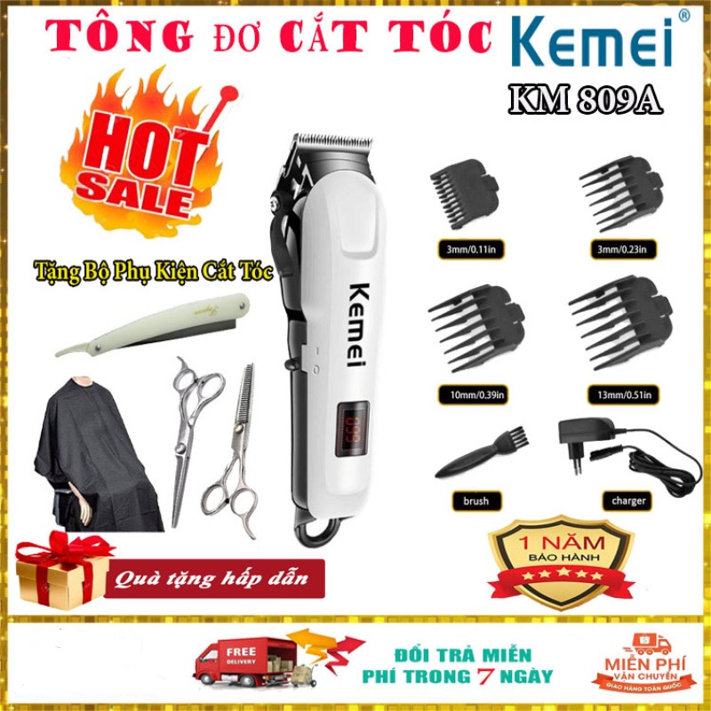 Tông Đơ Cắt Tóc Không Dây Chuyên Nghiệp Kemei KM-809A Nơi bán Tông đơ Kemei KM-809A giá rẻ tông đơ kemei 809a, Tăng đơ hớt tóc cho bé ...