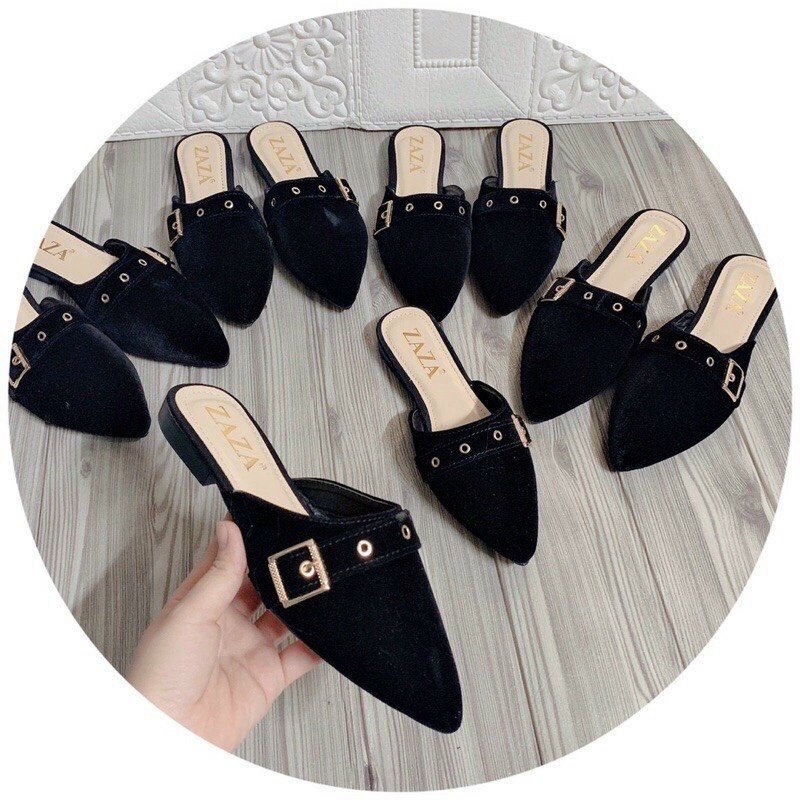 GIÀY SỤC NỮ MŨI NHỌN CHẤT DA LỘN ÊM CHÂN