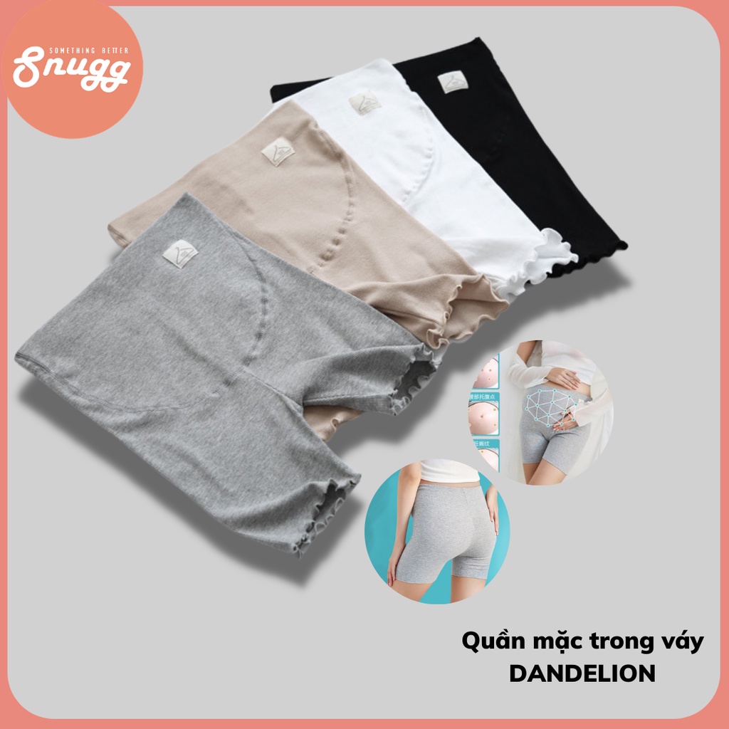 Quần bầu mặc trong váy, quần bầu an toàn, quần bầu ngủ cotton sợi mịn Dandelion Snugg Việt SNU2047
