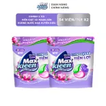 Combo 2 Túi Viên Giặt Xả MaxKleen Hương Huyền Diệu/ Ngày Thư Thái/ Dấu ấn ngọt ngào (34 viên/túi)