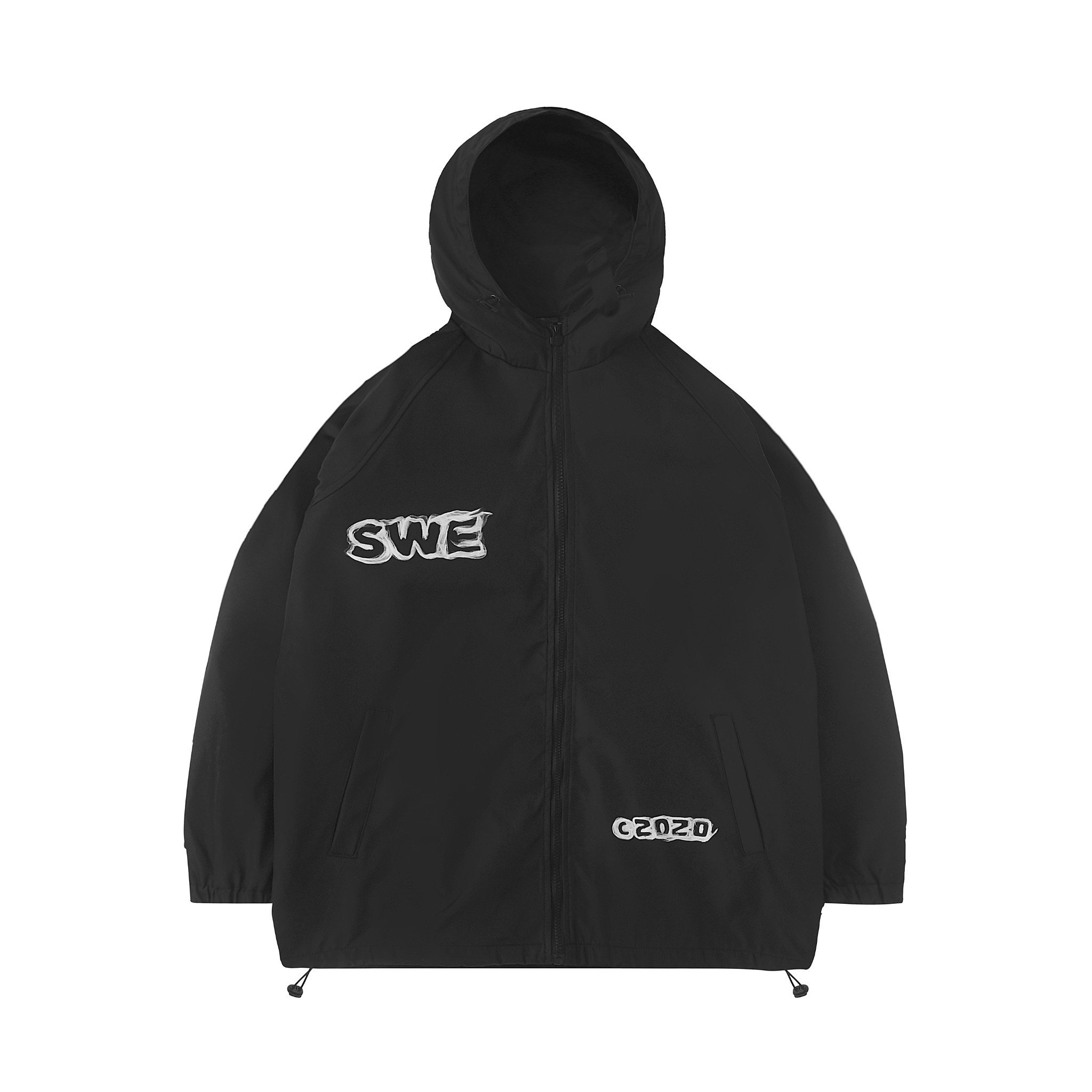 Áo khoác nam SMOKE JACKET - Black dù hai lớp thoáng mát chính hãng