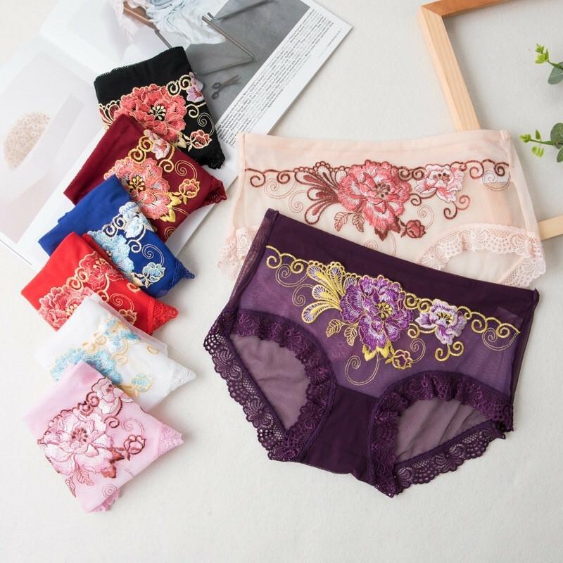 Combo 10 quần ren thêu cao cấp