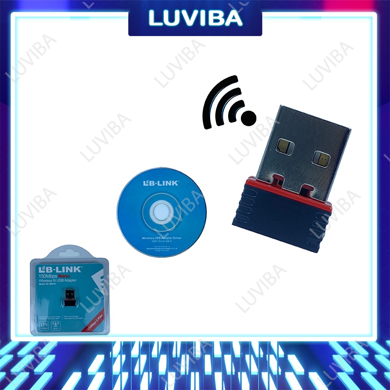 Usb wifi thu wifi lb link cho máy tính bàn thu sóng wifi cho pc luviba wn151