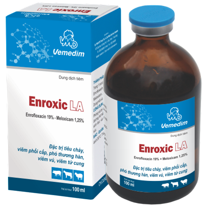 Enroxic 20% la 100ml- đặc tr ịtiêu chảy nặng cho heo con