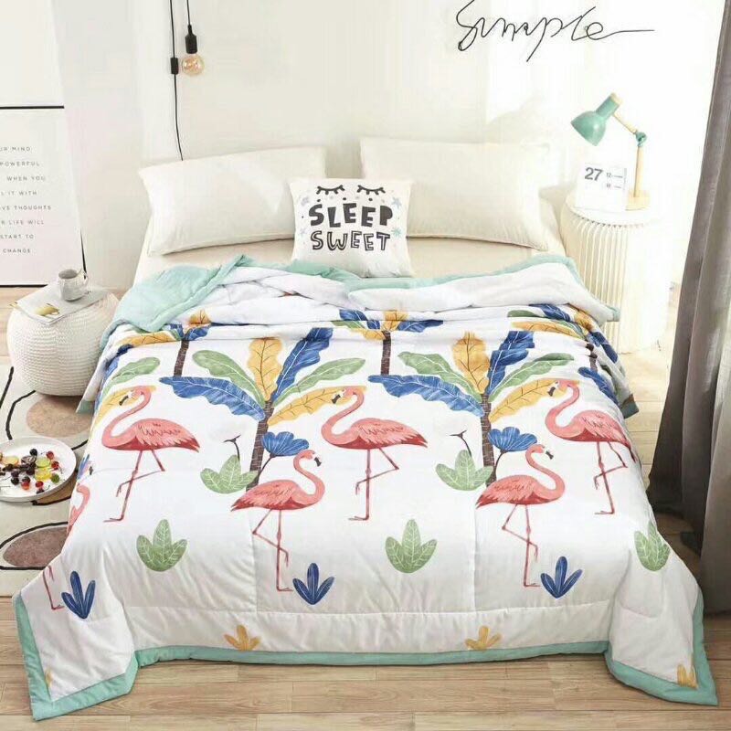 [Hàng hè] Chăn hè thu cotton đũi mềm mịn kích thước 2mx2,2m, chăn đũi mùa hè xuất nhật hoạ tiết