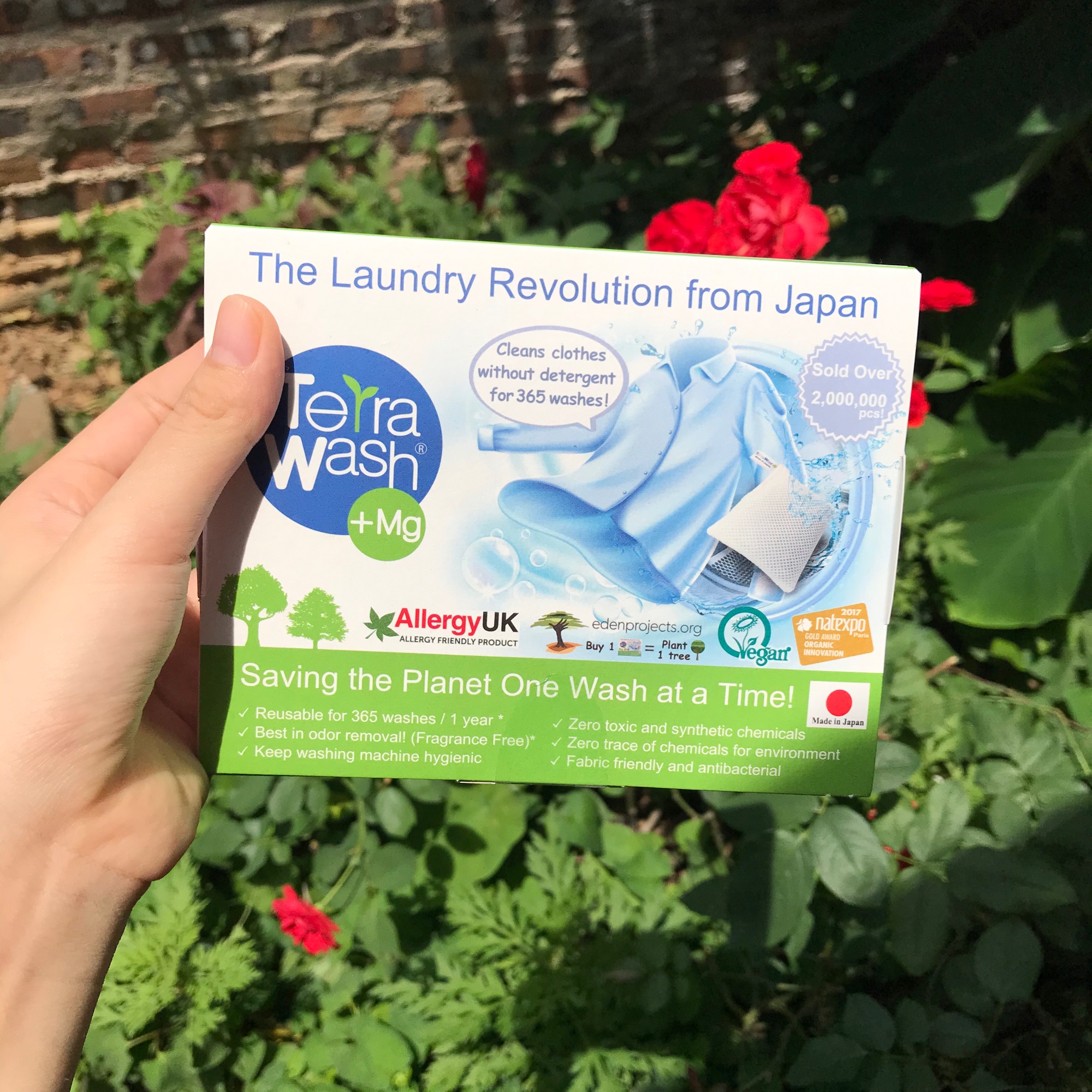 Túi giặt Terra wash +Mg thay thế hoàn toàn xà phòng nước giặt an toàn cho da