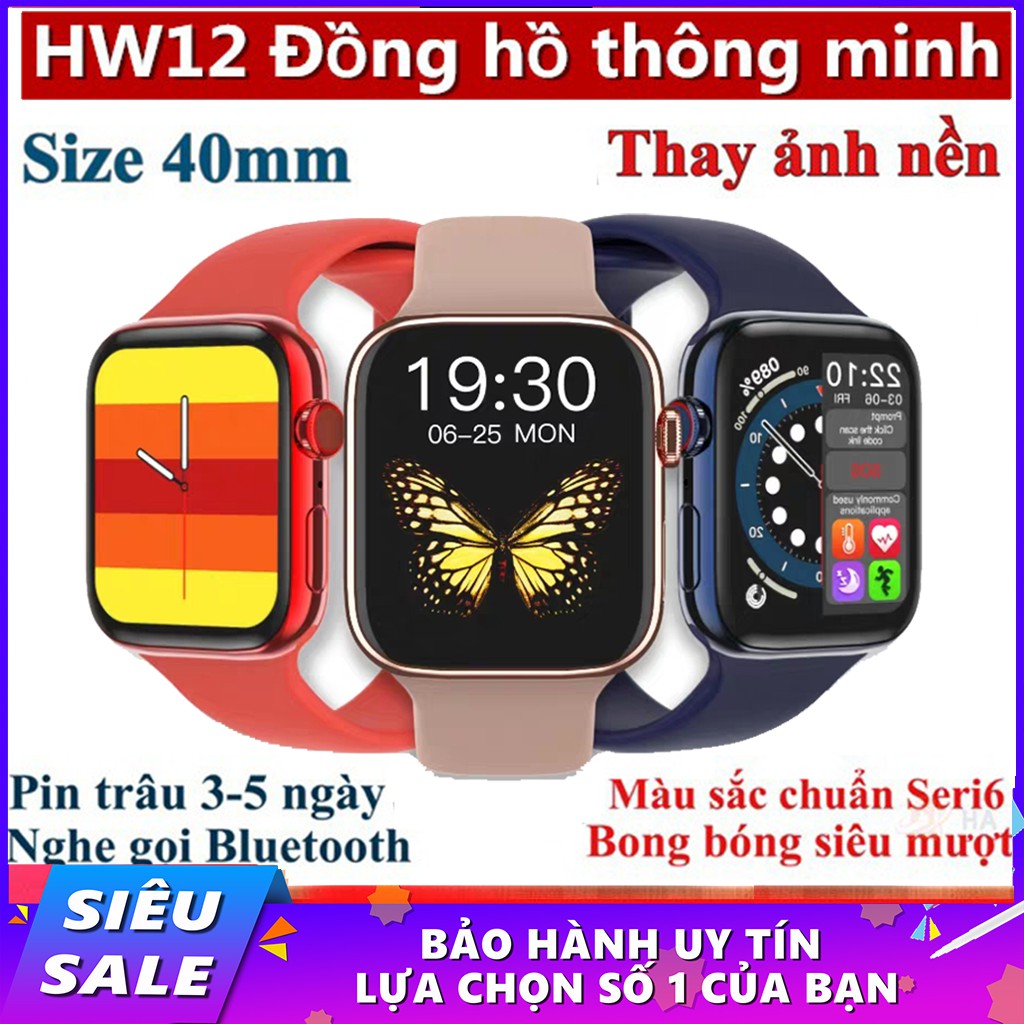 Đồng hồ nam nữ chính hãng | Giảm giá đến 50%, Đồng Hồ Hàng Hiệu Thông Minh SmartWatch HW12 PLUS Thụy Sĩ - Tiếng Việt, Nghe Gọi, Thay Hình Nền, Cảm Ứng Siêu Mượt, Hỗ Trợ Theo Dõi Sức Khỏe Kèm Phụ Kiện