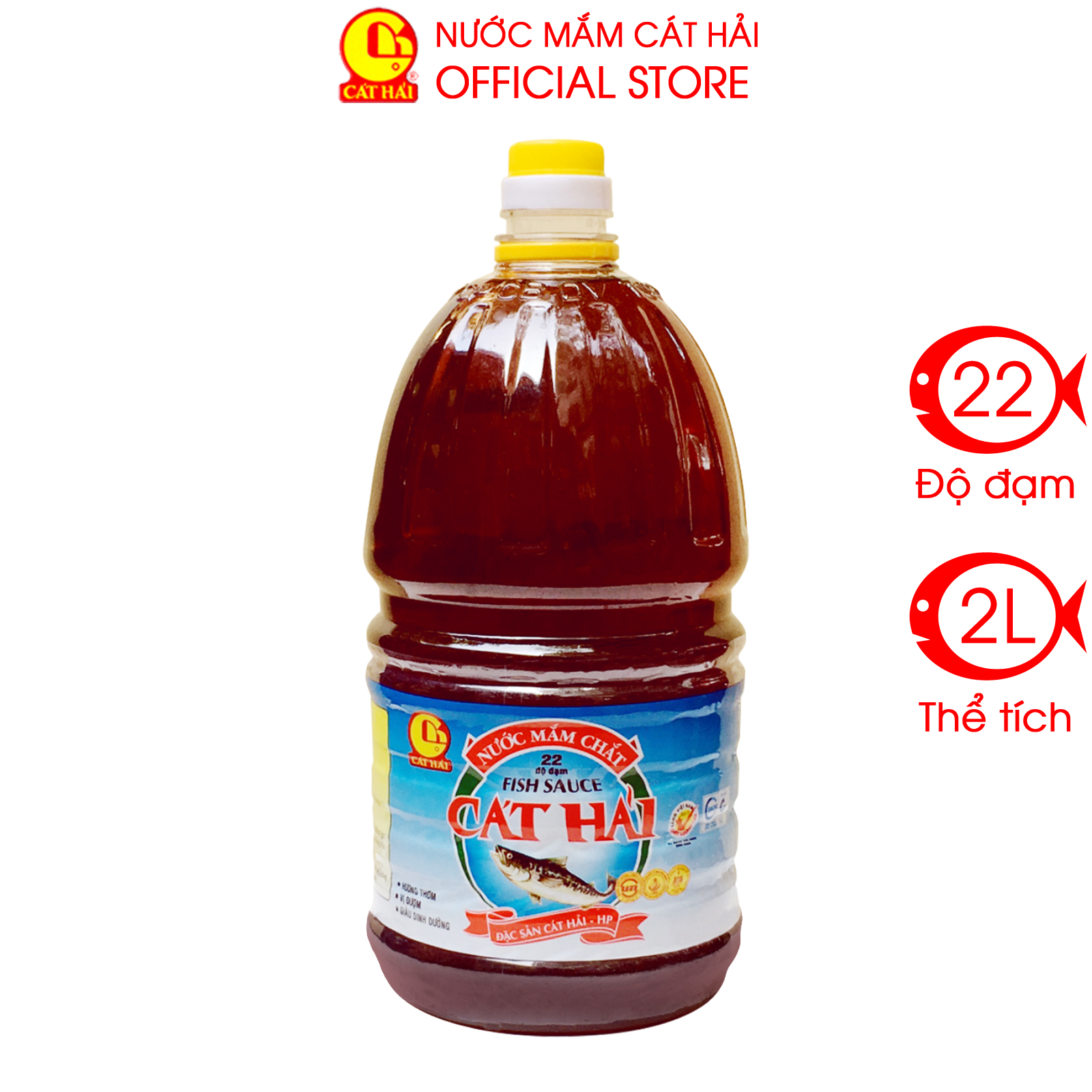 Nước Mắm Cát Hải Mắm Chắt - Can 2 lít