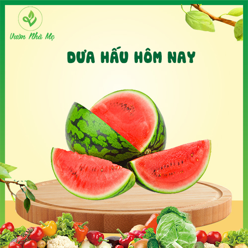[Giao nội thành Hà Nội] Dưa hấu Sài Gòn Vườn Nhà Mẹ - 1kg dưa hấu ngọt mát, đỏ ngon - Hoa quả tươi, sạch, chuẩn VietGap