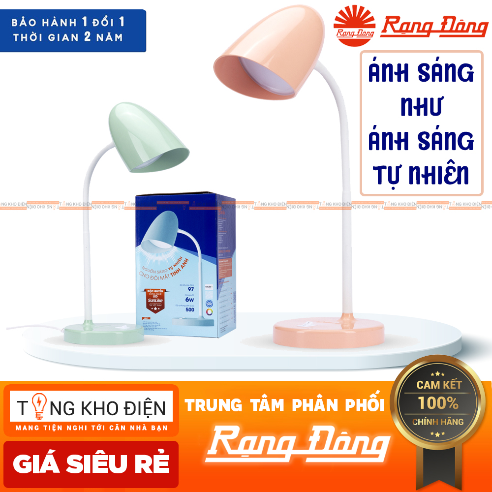 Đèn bàn led chống cận sunlike rạng đông, đèn học rd-rl-38 6w