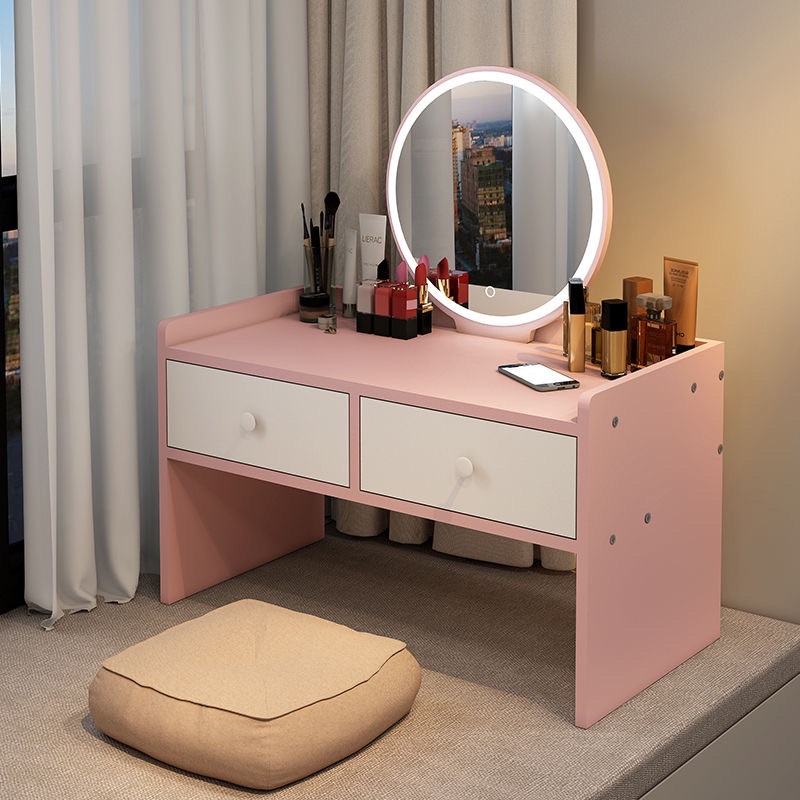 Bàn trang điểm mini, bàn trang điểm ngồi bệt, có đèn led cảm ứng, ak12