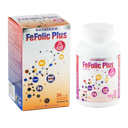 David Health thực phẩm bảo vệ sức khỏe FEFOLIC PLUS, cung cấp lượng sắt, acid folic, hỗ trợ giảm ngu