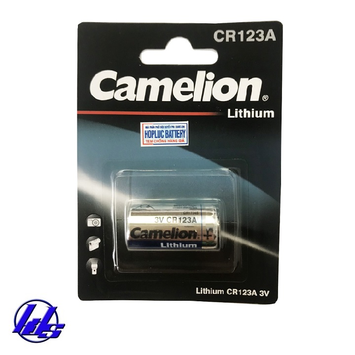 Pin CR123, CR123A-BP1 Camelion Photo - Vỉ 1 viên