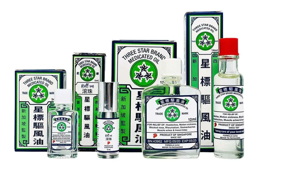 Dầu gió Three Star Singapore