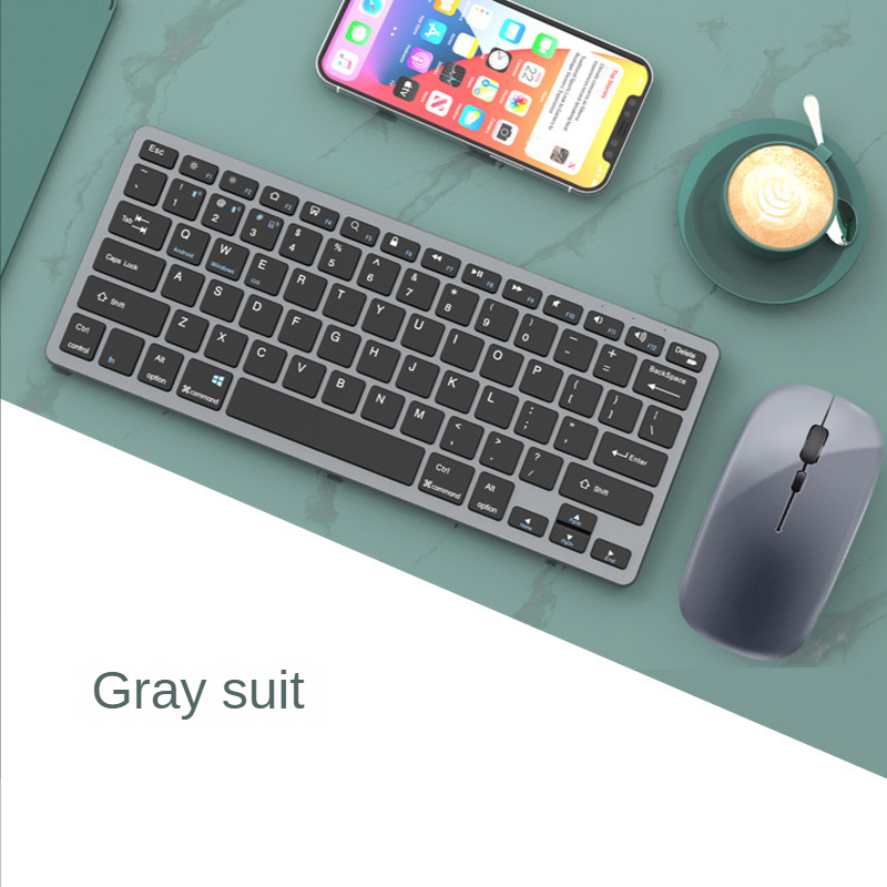WLK-616 Văn Phòng New Slim Không Dây Bt Bàn Phím Và Chuột Combo Cơ Khí Kim Loại Cảm Giác Cho Đánh Máy Kinh Doanh Bàn Phím