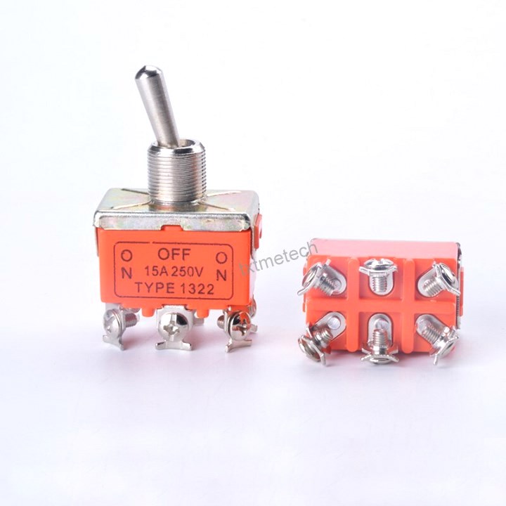 Công tắc gạt 6 chân on-off-on